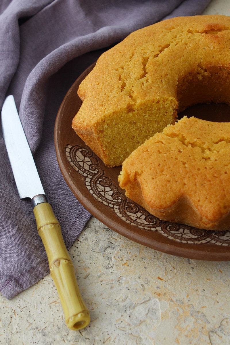 Bolo de fubá sem farinha de trigo