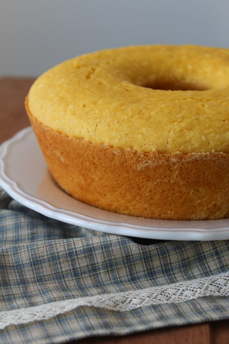 Bolo de milho verde e fubá