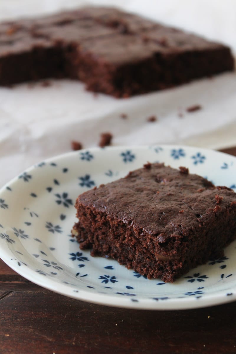 Brownie de chocolate vegano