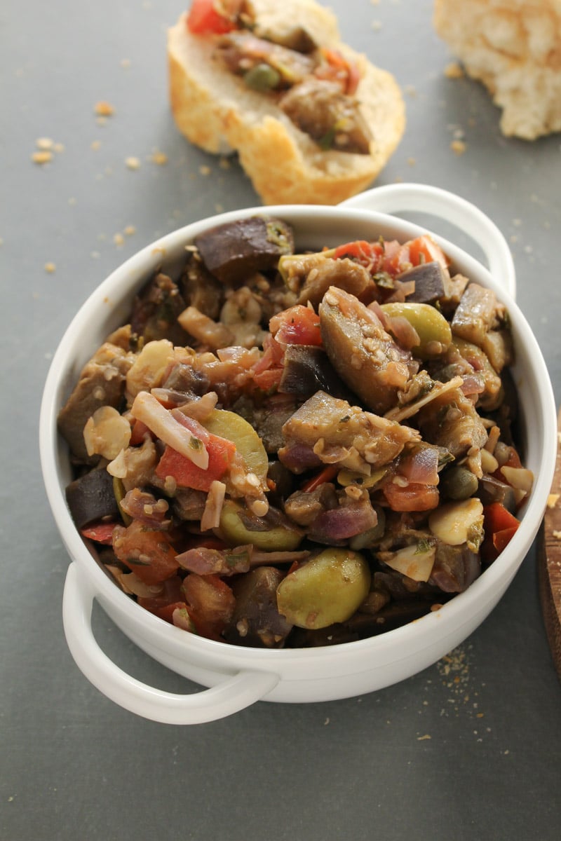 Caponata - Refogado siciliano de berinjela