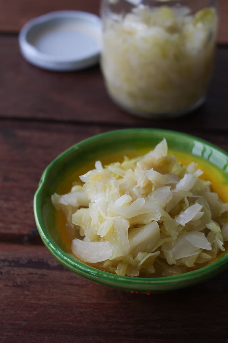 Chucrute ou repolho fermentado