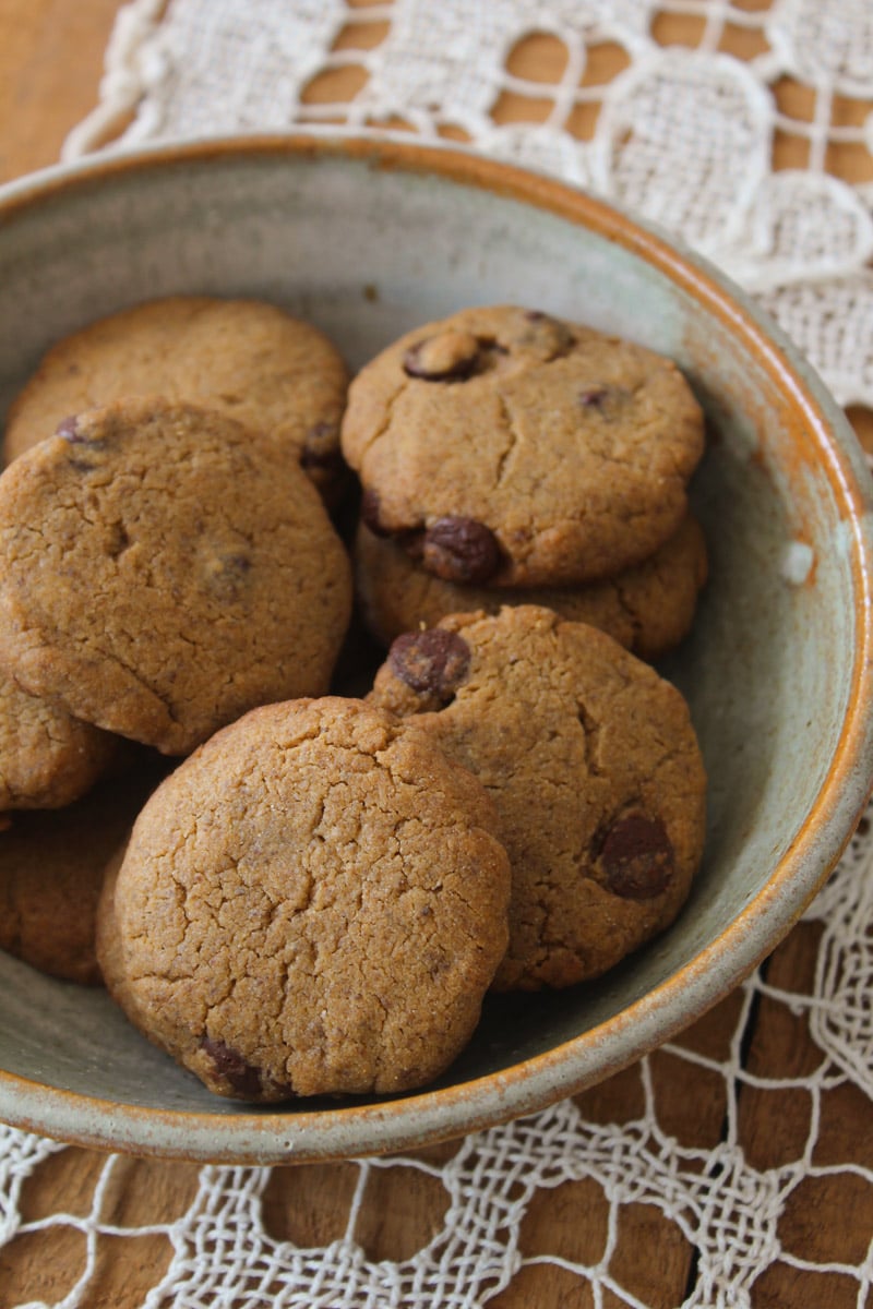 Cookies de manteiga de amendoim - veganos
