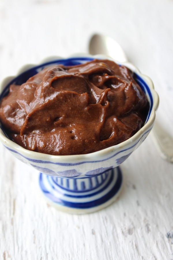 Creme de abacate e cacau