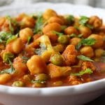 Curry de couve-flor e grão de bico