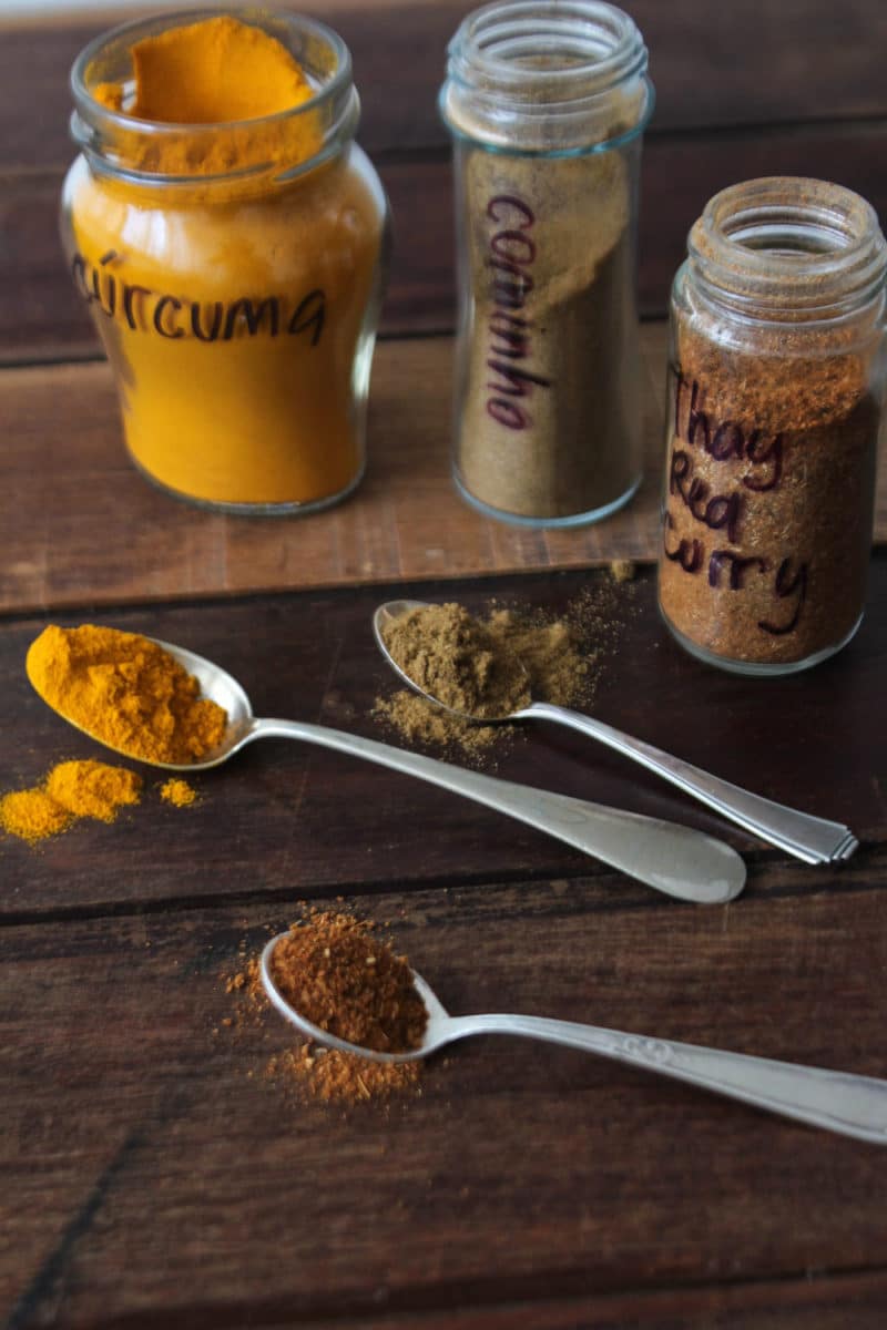 Dahl de lentilhas e folhas verdes - Especiarias