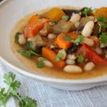 Feijoada de legumes e feijão branco