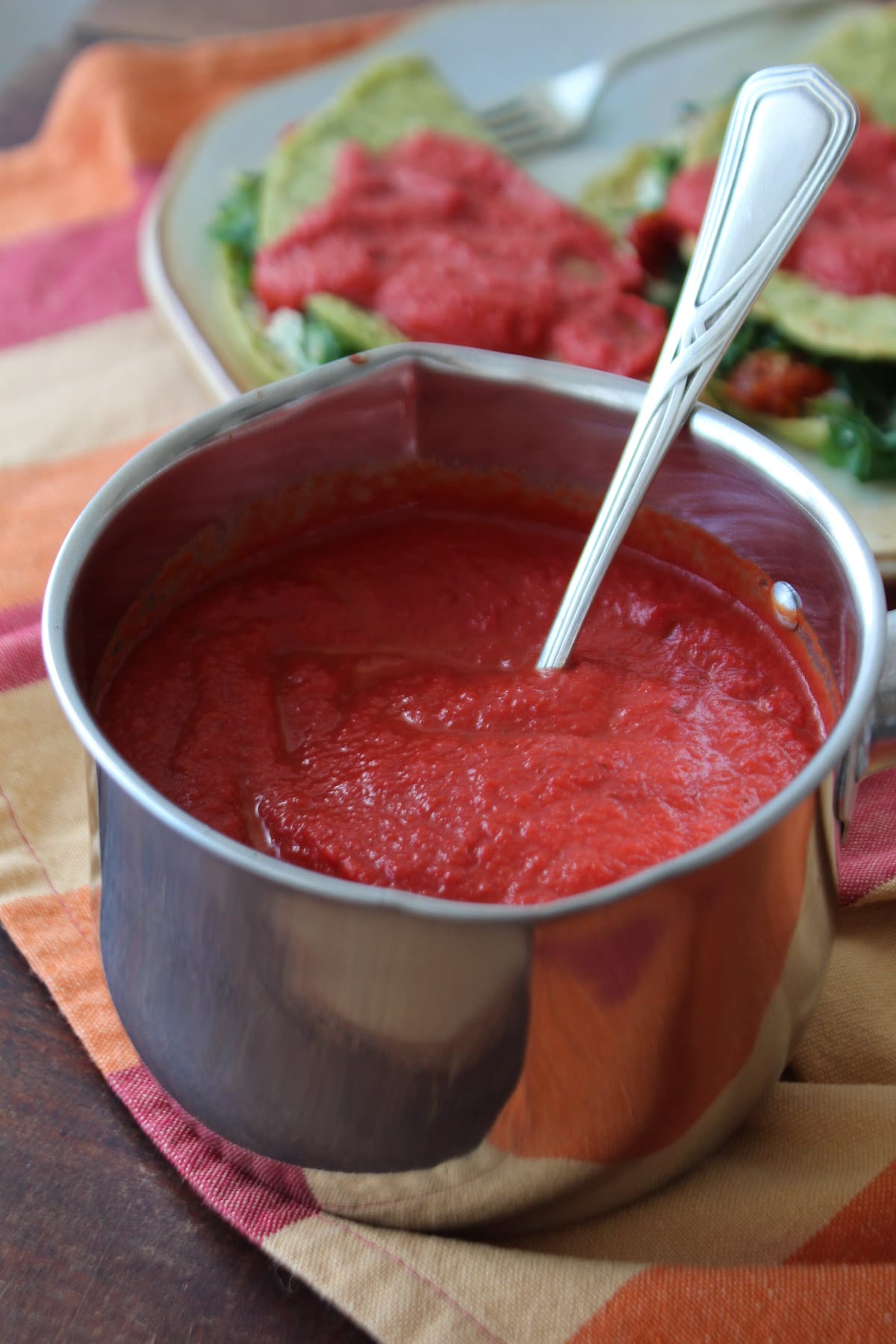 Molho vermelho de beterraba e cenoura