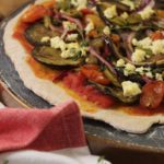 Pizza de berinjela vegana