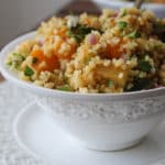 Salada de batata-doce e bulgur