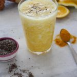 Suco de abacaxi, laranja e água de coco
