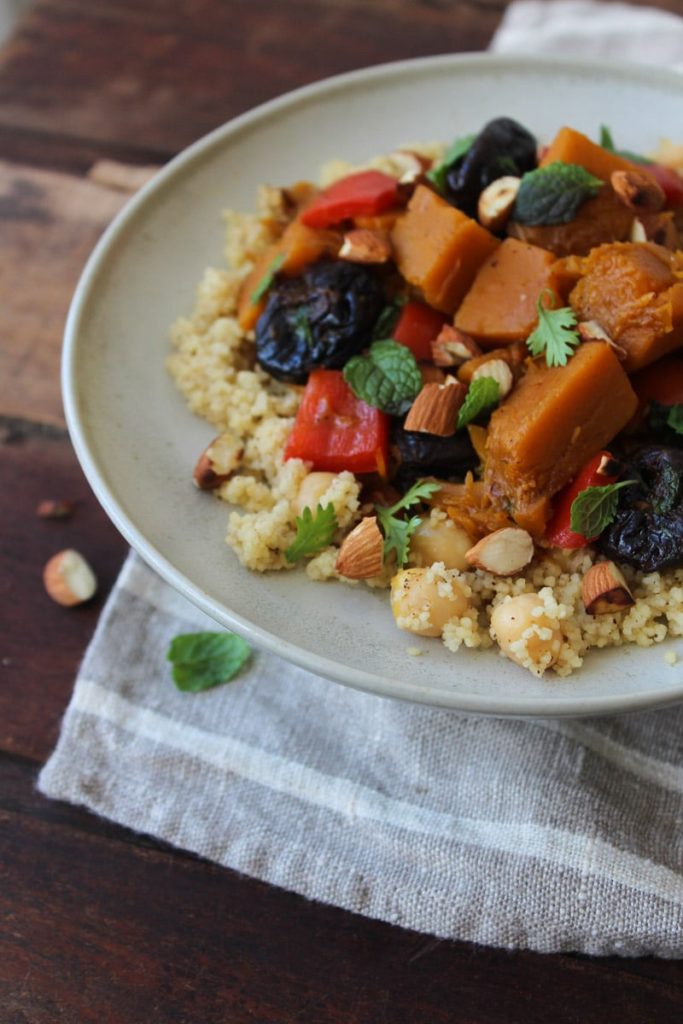 Tagine de legumes e grão de bico Santo Legume