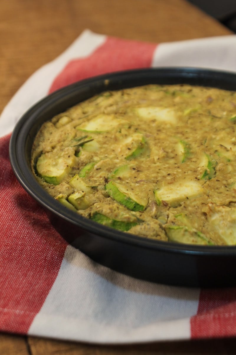 Torta de couve-flor e abobrinha